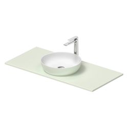 Duravit Sivida Aufsatzbecken mit Konsole 500x1080x123mm Rund 1 Becken 1 Waschplatz ... DURAVIT-268014FH00 4067116431650 (Abb. 1)