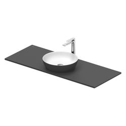 Duravit Sivida Aufsatzbecken mit Konsole 500x1280x123mm Rund 1 Becken 1 Waschplatz ... DURAVIT-268015FI00 4067116431827 (Abb. 1)