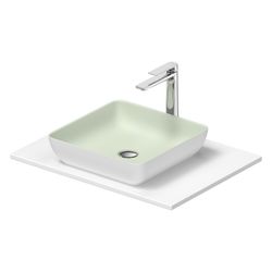 Duravit Sivida Aufsatzbecken mit Konsole 500x680x123mm, Eckig, 1 Becken, 1 Waschpla... DURAVIT-268017FG00 4067116431582 (Abb. 1)