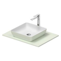 Duravit Sivida Aufsatzbecken mit Konsole 500x680x123mm Eckig 1 Becken 1 Waschplatz ... DURAVIT-268017FH00 4067116431681 (Abb. 1)