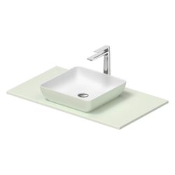 Duravit Sivida Aufsatzbecken mit Konsole 500x880x123mm Eckig 1 Becken 1 Waschplatz ... DURAVIT-268018FH00 4067116431698 (Abb. 1)