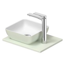 Duravit Sivida Aufsatzbecken mit Konsole 330x410x123mm Eckig 1 Becken 1 Waschplatz ... DURAVIT-268023FH00 4067116431940 (Abb. 1)