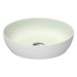 Duravit Sivida Aufsatzbecken 400mm, Blassgrün Matt/Weiß Seidenmatt, DuroCast Plus, ... DURAVIT-266000FG00 4067116415988 (Abb. 1)