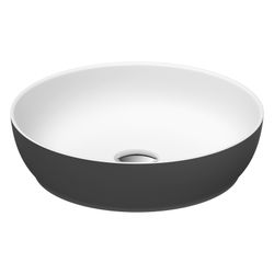 Duravit Sivida Aufsatzbecken 400mm, Weiß Seidenmatt/Dunkelgrau Matt, DuroCast Plus,... DURAVIT-266000FI00 4067116415964 (Abb. 1)