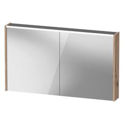 Duravit D-Code Spiegelschrank Wandmontage 148x1200x700mm, Eiche Marmoriert, 2 ... DURAVIT-DC7108055550000 4067116379747 (Abb. 1)