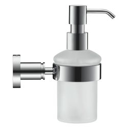 Duravit D-Code Seifenspender 145x69x220mm, Chrom/Mattweiß, Glas/Messing, Schraubbef... DURAVIT-0099161000 4021534576591 (Abb. 1)