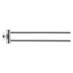 Duravit D-Code Handtuchhalter 447x50x90mm, Chrom, Messing, 2 Arme, mit Befestigungs... DURAVIT-0099221000 4021534636196 (Abb. 1)