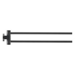 Duravit D-Code Handtuchhalter 447x50x90mm, Mattschwarz, Messing, 2 Arme, mit Befest... DURAVIT-0099224600 4067116346527 (Abb. 1)