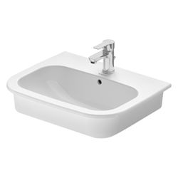Duravit D-Code Einbauwaschtisch 435x545x195mm, Weiß Hochglanz, mit HLB/Überlauf, 1 ... DURAVIT-0337540000 4021534344077 (Abb. 1)