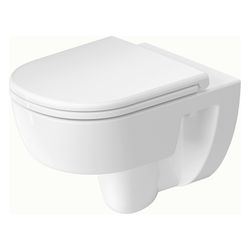 Duravit D-Code Wand-WC 540x370x360mm Weiß Hochglanz 2l Tiefspüler rimless waagerech... DURAVIT-2513090000 4067116358483 (Abb. 1)