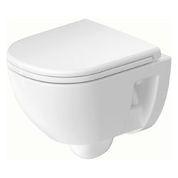 Duravit D-Code Wand-WC 480x370x360mm Weiß Hochglanz 45l Tiefspüler rimless waagerec... DURAVIT-2515090000 4067116338447 (Abb. 1)