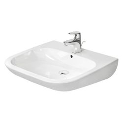 Duravit D-Code Waschtisch 555x600x155mm wandhäng., Weiß Hochglanz, Rechteckig, 1 Wa... DURAVIT-2312600000 4021534686504 (Abb. 1)