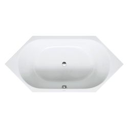 Duravit D-Code Badewanne 420x900x1900mm, 140l, Weiß glänzend, Sechseckig, Einb... DURAVIT-700138000000000 4021534394294 (Abb. 1)