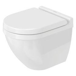Duravit Starck 3 Wand-WC 485x370x375mm Weiß Hochglanz 45l Tiefspüler rimless waager... DURAVIT-2520090000 4067116415834 (Abb. 1)