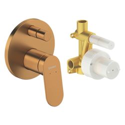 Duravit Wave Einhebelmischer Unterputz Set, 2 Verbraucher, Bronze gebürstet, 24l/... DURAVIT-WA4210008004 4067116463804 (Abb. 1)