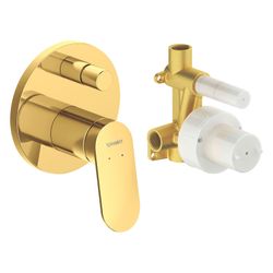 Duravit Wave Einhebelmischer Unterputz Set, 2 Verbraucher, Gold poliert, 24l/min,... DURAVIT-WA4210008034 4067116433982 (Abb. 1)