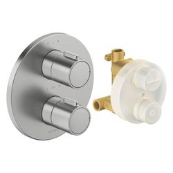 Duravit Thermostatarmaturen Thermostat Unterputz Set 2 Verbraucher Edelstahl gebü... DURAVIT-TH4200008070 4067116463927 (Abb. 1)