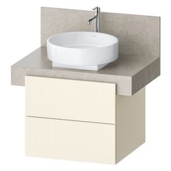 Duravit Balcoon Konsolen-Waschtischunterbau wandh 570x600x522mm Elfenbein Stru... DURAVIT-BA50320JDID0000 4067116473322 (Abb. 1)