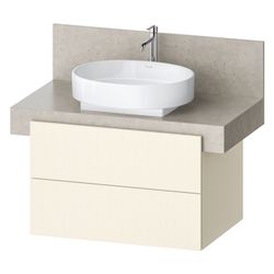 Duravit Balcoon Konsolen-Waschtischunterbau wandh 570x800x522mm Elfenbein Stru... DURAVIT-BA50330JDID0000 4067116473377 (Abb. 1)