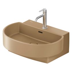 Duravit Balcoon Waschtisch 480x600x220mm wandh. Clay Terra Matt, D-shaped, DuraShie... DURAVIT-241160AM00 4067116439441 (Abb. 1)