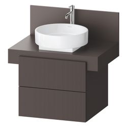 Duravit Balcoon Konsolen-Waschtischunterbau wandh.570x600x534mm Schieferbraun ... DURAVIT-BA50120JGIG0000 4067116472752 (Abb. 1)