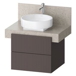 Duravit Balcoon Konsolen-Waschtischunterbau wandh. 570x600x522mm Schieferbraun... DURAVIT-BA50320JGIG0000 4067116473353 (Abb. 1)