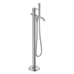 Duravit Balcoon Einhebel-Wannenmischer bodenstehend, Edelstahl gebürstet, 21l/min... DURAVIT-BA5250000070 4067116472325 (Abb. 1)