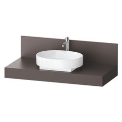 Duravit Balcoon Konsole 550x1200x370mm Schieferbraun Matt ohne Konsolenträger ... DURAVIT-BA90580IGIG0000 4067116474046 (Abb. 1)