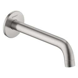 Duravit No.1 Wanneneinlauf Wandmontage Edelstahl gebürstet Rosette rund Ausladung... DURAVIT-N15240010070 4067116465822 (Abb. 1)