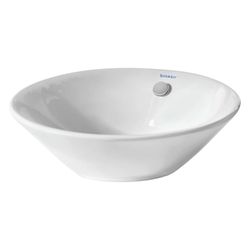 Duravit Starck 1 Aufsatzbecken 330mm, Weiß Hochglanz, WonderGliss, rund, ohne HLB,... DURAVIT-04083300001 4021534183911 (Abb. 1)