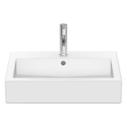 Duravit Vero Waschtisch 470x600x165mm mit HLB Aufsatz, Weiß Hochglanz, Rechteckig, ... DURAVIT-0454600000 4021534217265 (Abb. 1)