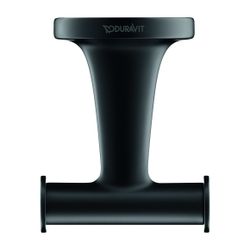 Duravit Starck T Handtuchhaken 76x60x50mm, Mattschwarz... DURAVIT-0099304600 4053424702940 (Abb. 1)