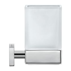 Duravit Karree Zahnputzbecher einzeln wandhängend, Position mitte, 100x69x110mm, Ch... DURAVIT-0099511000 4021534901089 (Abb. 1)