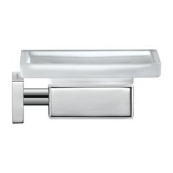 Duravit Karree Seifenschale 115x122x50mm, Chrom/Mattweiß, Messing/Glas, wandhängend... DURAVIT-0099521000 4021534901096 (Abb. 1)