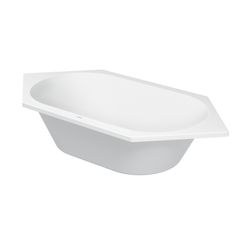 Duravit D-Code Badewanne 420x900x1900mm, 140l, Weiß glänzend, Sechseckig, Einb... DURAVIT-700138000000000 4021534394294 (Abb. 1)