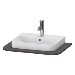 Duravit Happy D.2 Konsole 480x650x16mm, Graphit SM, ohne Konsolenträger, 1 Ausschn... DURAVIT-HP031B08080 4053424872551 (Abb. 1)