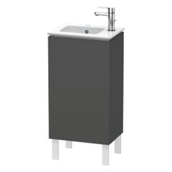 Duravit L-Cube Waschtischunterbau bodenstehend 294x420x704mm, R Graphit Matt/ Grif... DURAVIT-LC6273R4949 4053424130279 (Abb. 1)