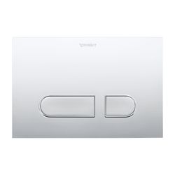 Duravit DuraSystem A1 Betätigungsplatte mechanisch für WC Dual Flush Aufgesetzt/F... DURAVIT-WD5001021000 4053424507309 (Abb. 1)
