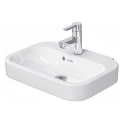Duravit Happy D.2 Handwaschbecken 360x500x145mm, Weiß Hochglanz, Rechteckig,1 Wasch... DURAVIT-0709500000 4021534855832 (Abb. 1)