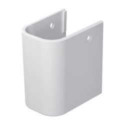 Duravit Happy D.2 Halbsäule aus Keramik 280x180x280mm, Weiß Hochglanz, wandhängend,... DURAVIT-0858320000 4021534855856 (Abb. 1)