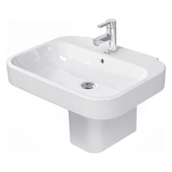 Duravit Happy D.2 Waschtisch 495x650x175mm wandhängend Weiß Hochglanz, Rechteckig, ... DURAVIT-2316650000 4021534848759 (Abb. 1)