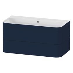 Duravit Happy D.2 Waschtisch-Set C-bonded wh Lack, 490x975x480mm Nachtblau Seidenm... DURAVIT-HP4638N9898 4053424978901 (Abb. 1)