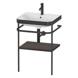 Duravit Happy D.2 Waschtisch-Set C-bonded Metallkonsole Dekor, 490x575x850mm, Nusb... DURAVIT-HP4735O6969 4063382004123 (Abb. 1)