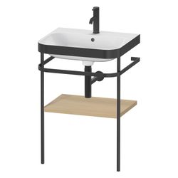 Duravit Happy D.2 Waschtisch-Set C-bonded Metallkonsole Dekor, 490x575x850mm, Medi... DURAVIT-HP4735O7171 4063382004130 (Abb. 1)