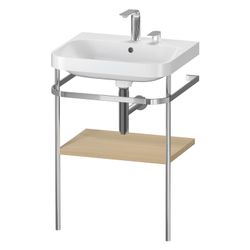 Duravit Happy D.2 Waschtisch-Set C-shaped Metallkonsole 490x575x850mm, Mediterrane... DURAVIT-HP4835E7171 4063382005694 (Abb. 1)