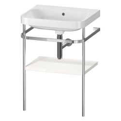 Duravit Happy D.2 Waschtisch-Set C-shaped Metallkonsole 490x575x850mm, Weiß, ohne ... DURAVIT-HP4835N2222 4063382005328 (Abb. 1)