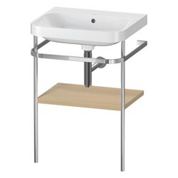 Duravit Happy D.2 Waschtisch-Set C-shaped Metallkonsole 490x575x850mm, Mediterrane... DURAVIT-HP4835N7171 4063382005366 (Abb. 1)