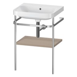Duravit Happy D.2 Waschtisch-Set C-shaped Metallkonsole 490x575x850mm, Leinen, ohn... DURAVIT-HP4835N7575 4063382005335 (Abb. 1)