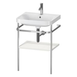 Duravit Happy D.2 Waschtisch-Set C-shaped Metallkonsole 490x575x850mm, Nordic Weiß... DURAVIT-HP4835O3939 4063382005496 (Abb. 1)