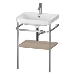 Duravit Happy D.2 Waschtisch-Set C-shaped Metallkonsole 490x575x850mm, Leinen, 1 H... DURAVIT-HP4835O7575 4063382005441 (Abb. 1)